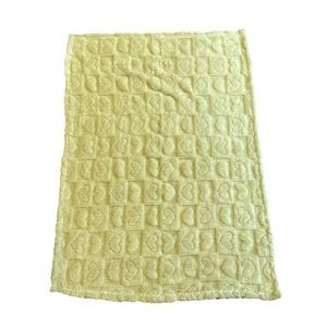 Bedsure Baby Fleece Blanket 30"x40" Lime Green Heart Print Squares OEKO-TEX New